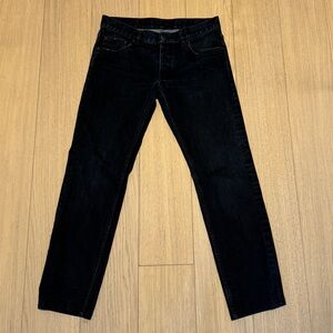 Prada Faded Black Tapered Fit Jeans  32x30 Made in Italy